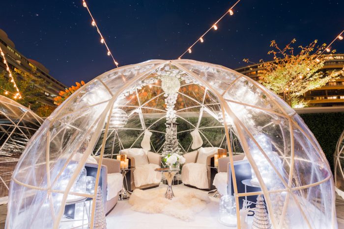 Dinner in an igloo, yes please, romantic, secluded 