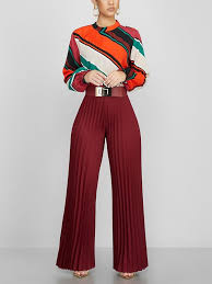 Palazzo trousers and classic tops